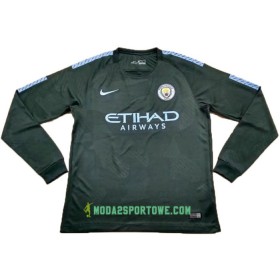 Koszulka Manchester City Trzeci Stroje Piłkarskie 2017/18 Długi Rękaw